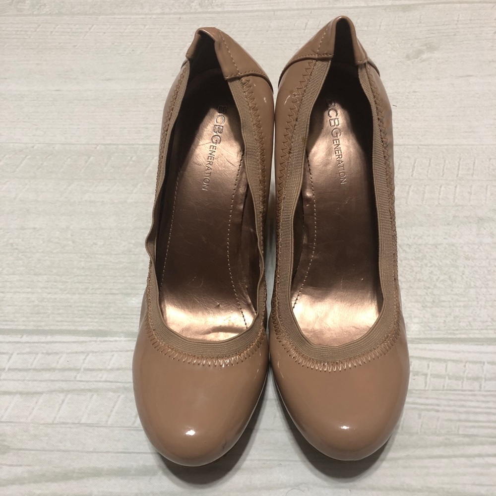 BCBGeneration Nude Wedges